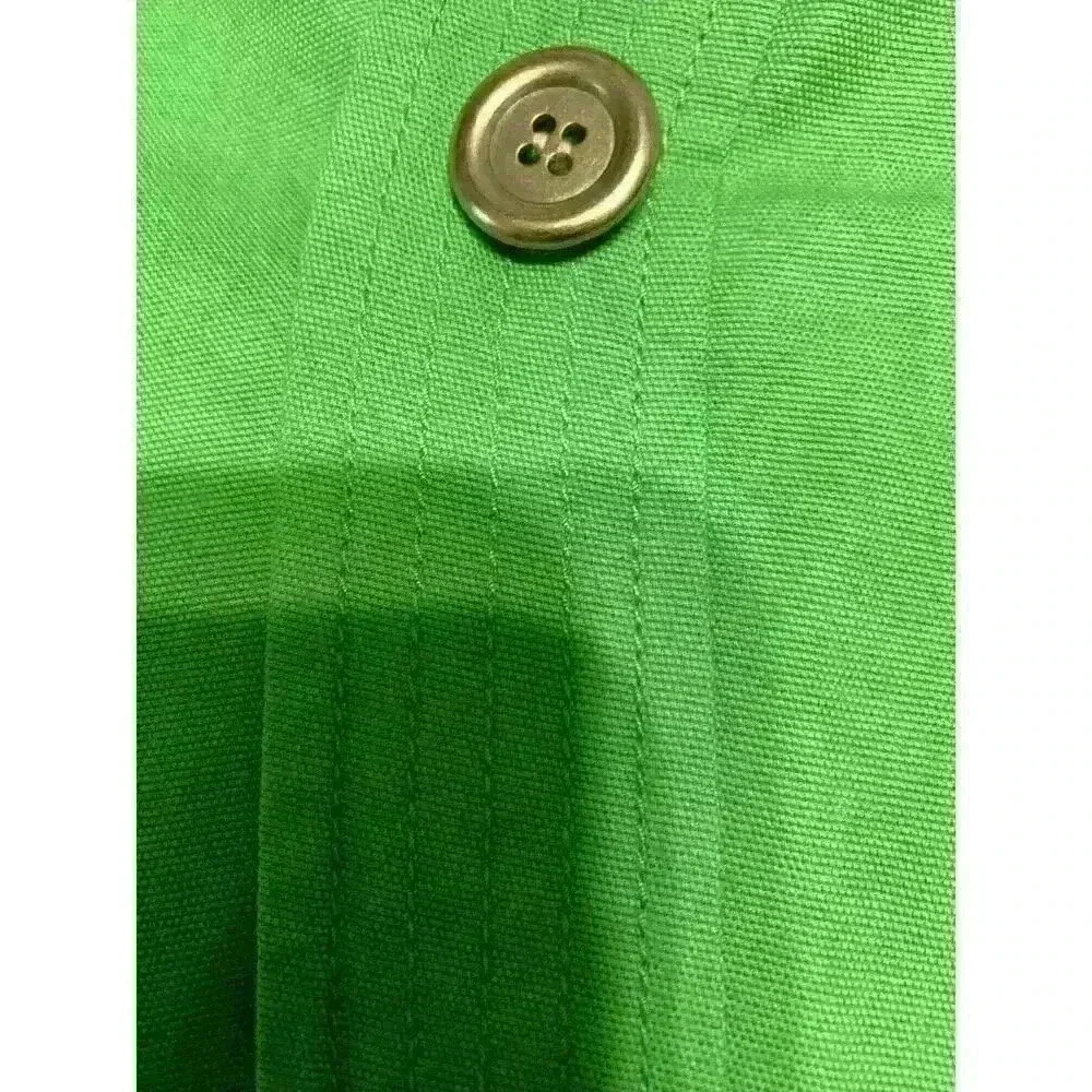 Talbots Lime Green Cotton One Button Women's Blazer Size 16 Career - Picture 9 of 9